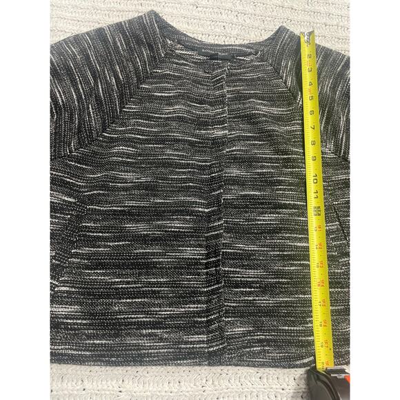 NWT Banana Republic Sweater Zippered Marled Womens Small Black White 572529-00 - Picture 3 of 11